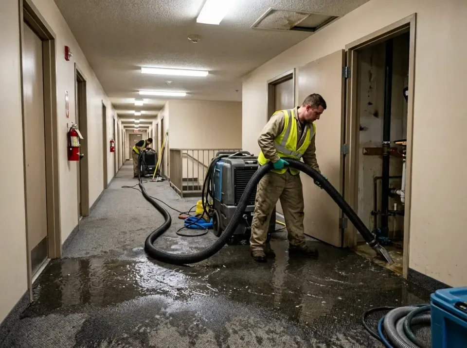 multi-unit-apartment-hallway-f-005 — frequently asked questions, Emergency Burst Pipe Water Extraction & Removal in North Sa…